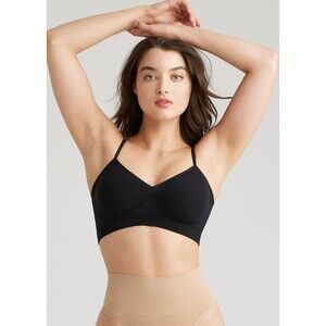 Yummie Audrey Wire Free Unlined Bralette SoftServe Black Women’s Size M